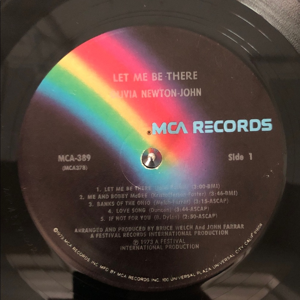Olivia Newton-John "Let Me Be There" Vinyl Record Album 1973